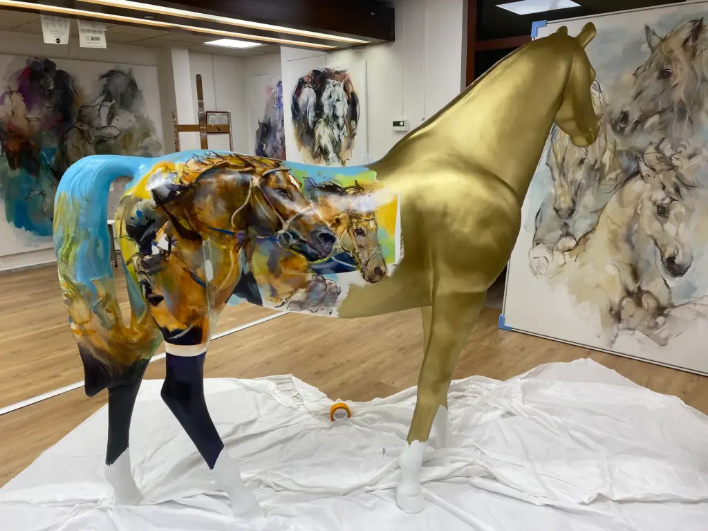 Het atelier van Marli Hommel